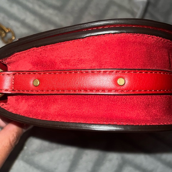 CHLOE Calfskin Suede Small Nile Bracelet Bag Sepia Red. Brand New with Tags - Picture 7 of 15